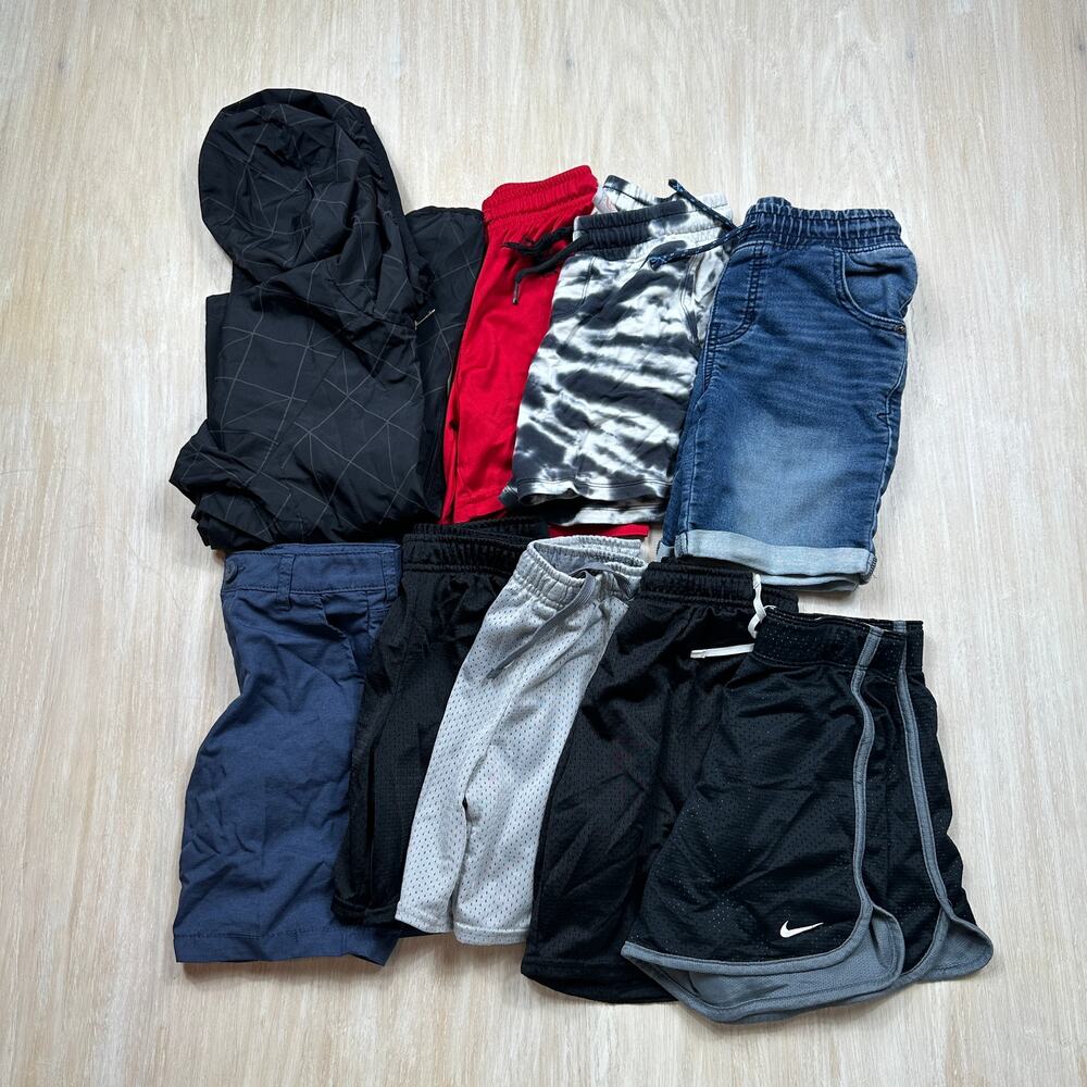 9 Piece Bundle Lot Boys Nike Cat & Jack All in Motion Athletic Shorts Size Small